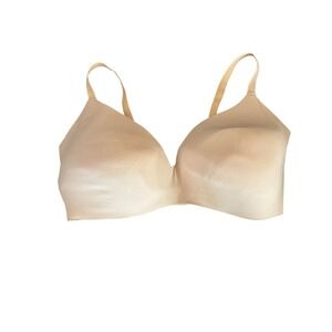 Knix‎ Wireless Contour Bra Beige Size 8 Seamless Everyday Comfort Nude